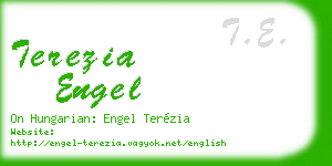 terezia engel business card
